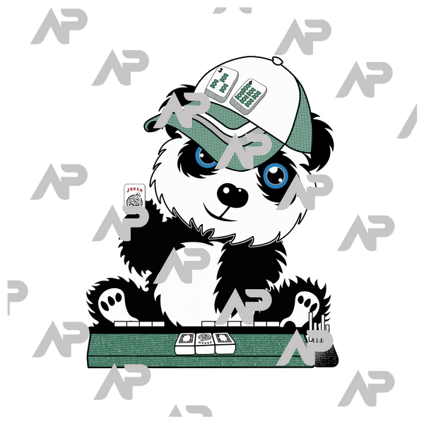 Panda Playing Mahjong