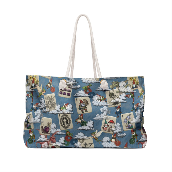 Gnomes and Fairies Wide Tote Bag