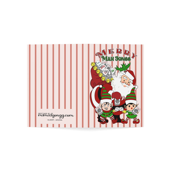 Santa Clause Mah Jongg Holiday Card