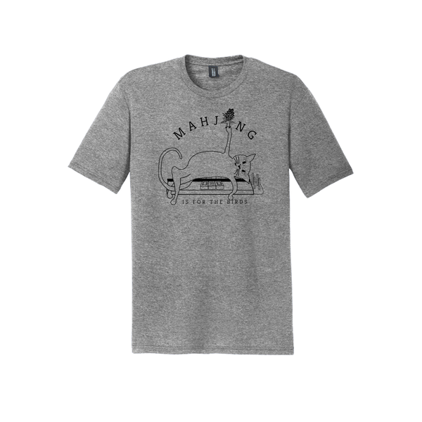 "Mahjong is for the Birds" Skinny Cat