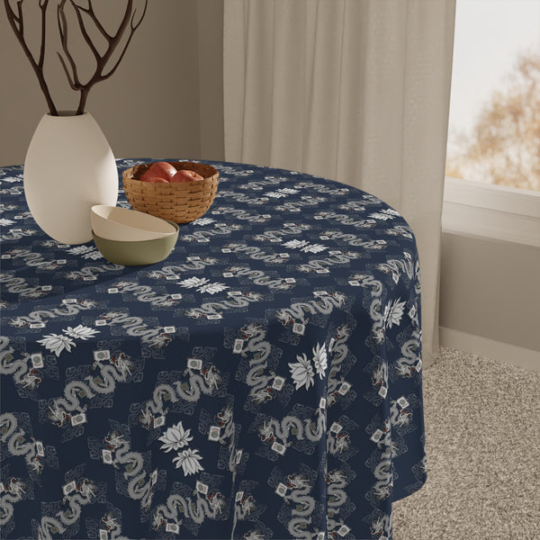 Blowing Dragons Mahjong Tablecloth