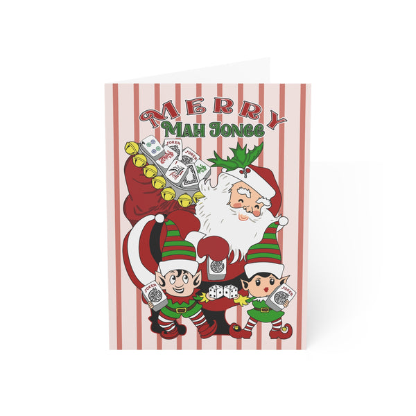 Santa Clause Mah Jongg Holiday Card