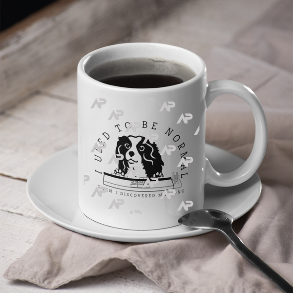 I used to be normal King Charles Spaniel Mahjong Mug