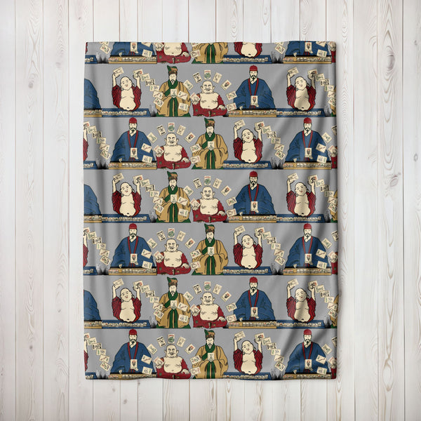 Jokers Playing Mah Jongg on Grey