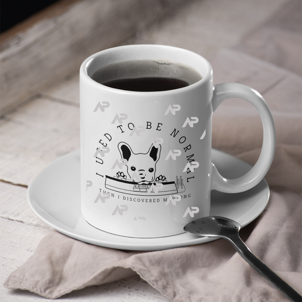I used to be normal French Bulldog Mahjong Mug