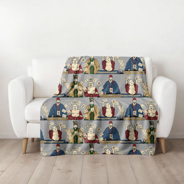 Jokers Playing Mah Jongg on Grey