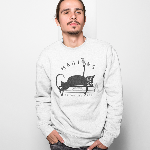 Mahjong is for the Birds Black Skinny Cat