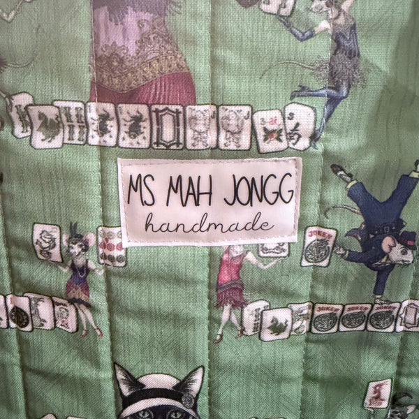 Quilted Mah Jongg Charleston Tote Bag