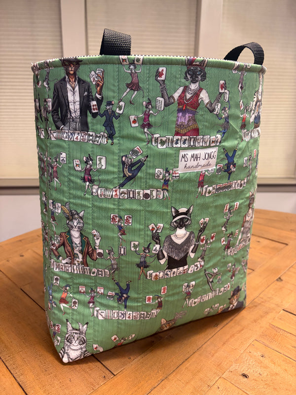 Quilted Mah Jongg Charleston Tote Bag