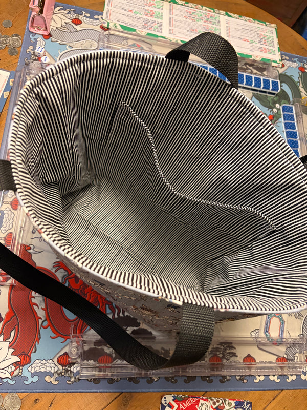 Quilted Mah Jongg Charleston Tote Bag