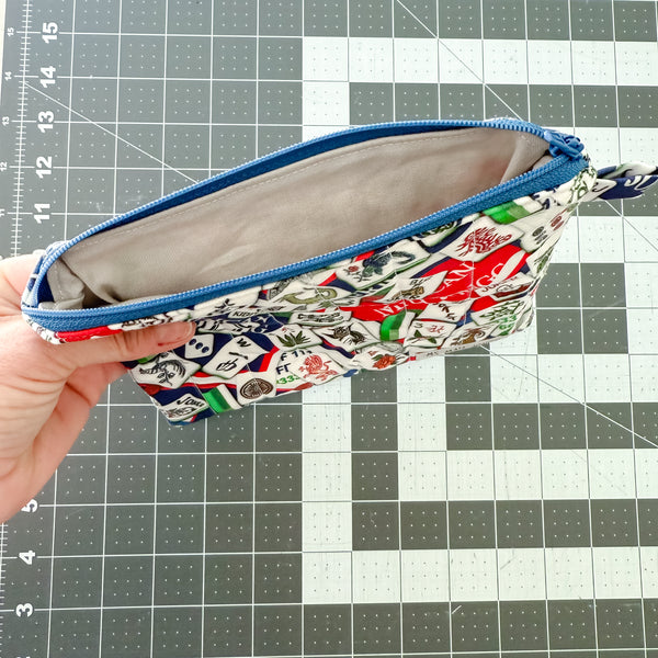 American Mah Jongg Quilted Zippered Pouch