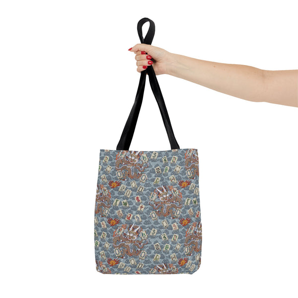 Retro Dragon with Fire Tote Bag