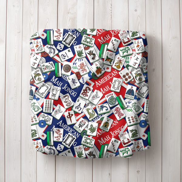 Classic American Mahjong Mania Blanket