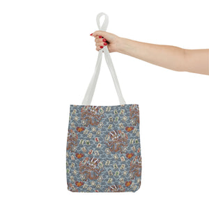 Retro Dragon with Fire Tote Bag