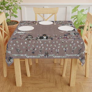 Charleston Cat Mahjong Tablecloth