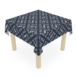 Dragon Tablecloth on Navy