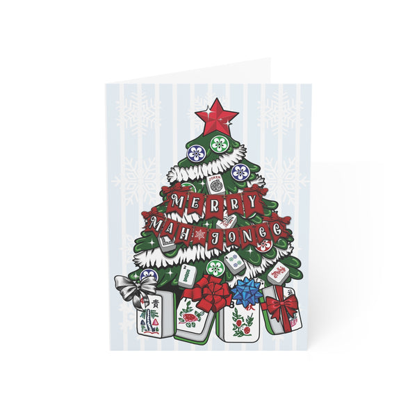 Mah Jongg Christmas Tree Holiday Card