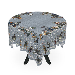 Charleston Dog Mahjong Tablecloth