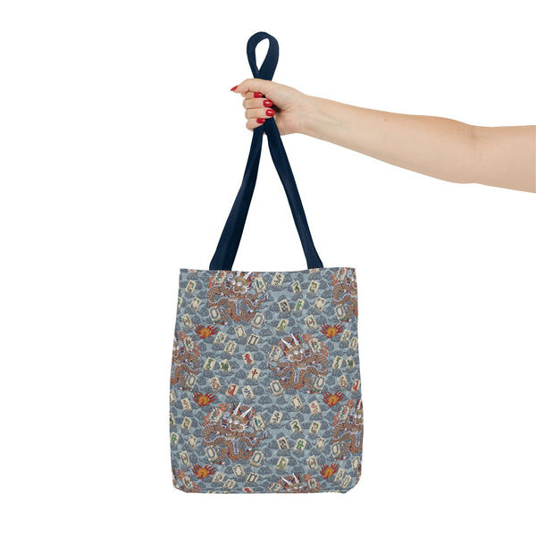 Retro Dragon with Fire Tote Bag