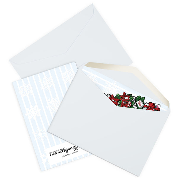 Merry Mah Jongg Holiday Greeting Cards (5 Pack)