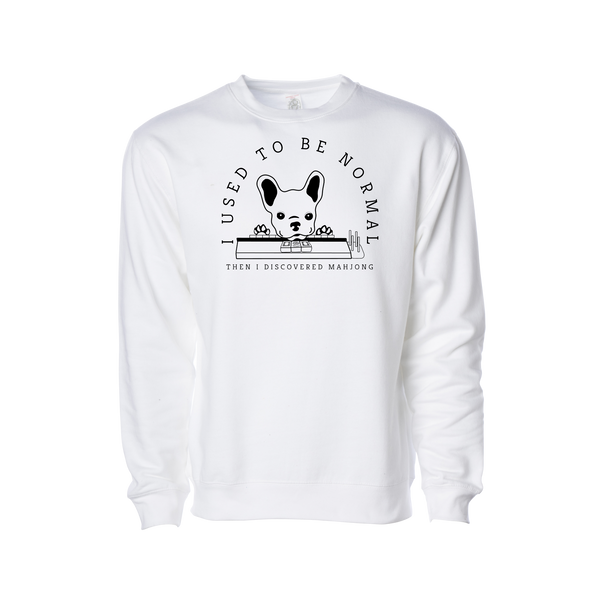 "I Used to be Normal" French Bulldog Mahjong Sweatshirt