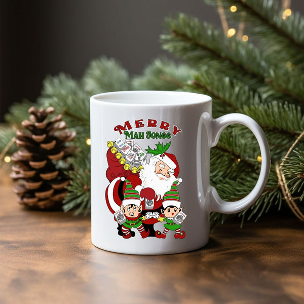 Merry Mah Jongg Santa Mug