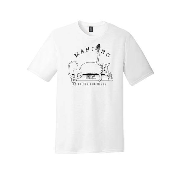 "Mahjong is for the Birds" Skinny Cat