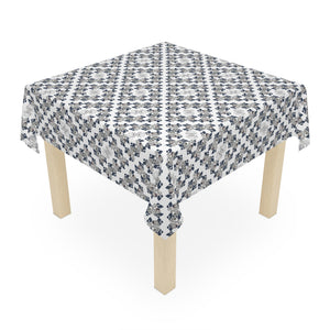 Blowing Dragons Mahjong Tablecloth on White