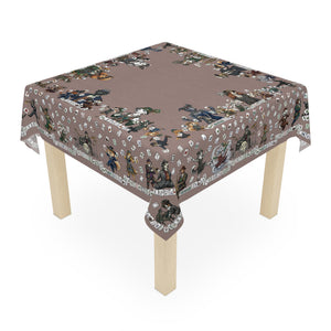 Charleston Dog Mahjong Tablecloth
