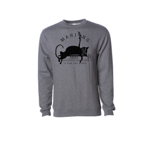 Mahjong is for the Birds Black Skinny Cat