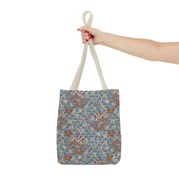 Retro Dragon with Fire Tote Bag