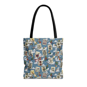 Gnomes and Fairies Mah Jongg Tote Bag on a white background