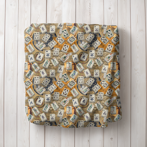 Antique Wind Tiles on Ancient Maps Blanket