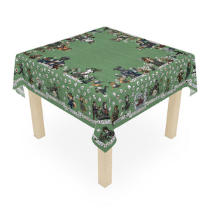 Charleston Dog Mahjong Tablecloth
