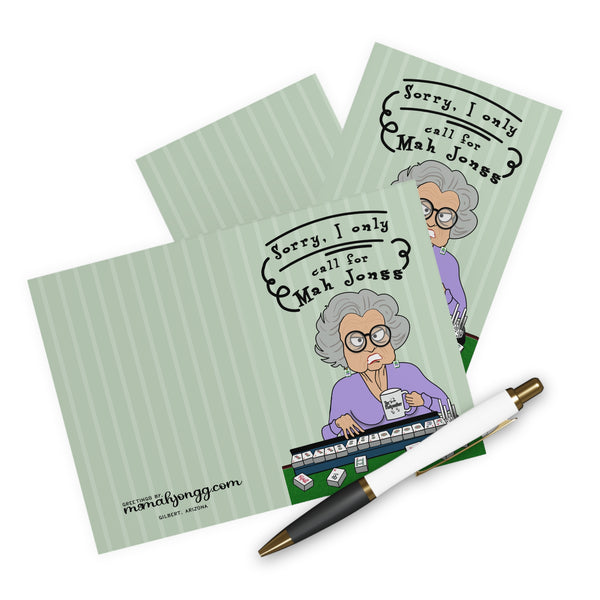 Sorry, I only call for Mahjong! Greeting Cards (5 Pack)
