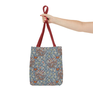 Retro Dragon with Fire Tote Bag
