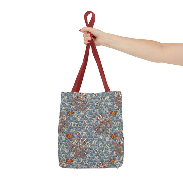 Retro Dragon with Fire Tote Bag