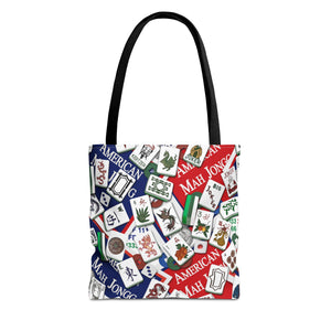 Classic American Mahjong Tote Bag on white background