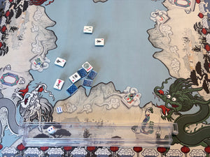 Dragons Mahjong Mat - close up view
