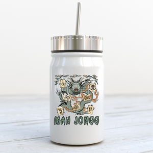 Fire Dragon in Clouds Stainless Steel Tumbler