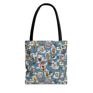 Gnomes and Fairies Mah Jongg Tote Bag Front view on white background