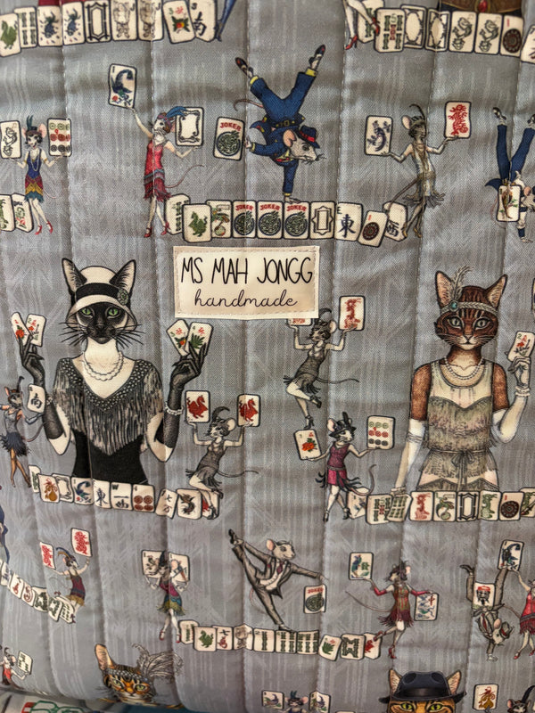 Quilted Mah Jongg Charleston Tote Bag