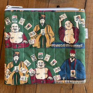 Mah Jongg Quilted Zippered Pouch