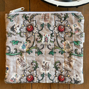Mah Jongg Quilted Zippered Pouch
