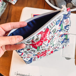 Mah Jongg Quilted Zippered Pouch