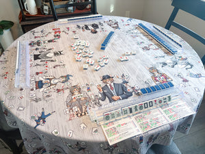 Charleston Cat Mahjong Tablecloth