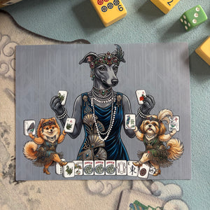 Mahjong Card Sticker, Laminated Vinyl Cover