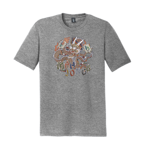Retro Dragon T-Shirt Grey