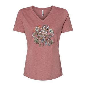 Retro Dragon T-Shirt Mauve