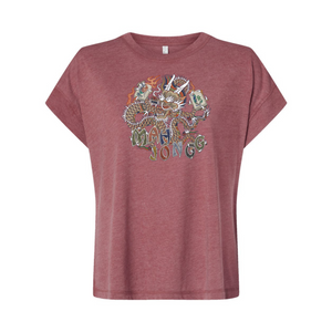 Retro Dragon T-Shirt Mauve